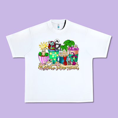 Nightmare Before Summer Coffee Cups Urban Heavy Tee Designed By Cowhidedigitalart