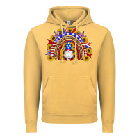 Vintage Mustard american flag gnomes sunflowers rainbow Vintage Hoodie - Artiststas