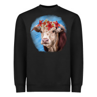 Black Hereford Bull Heavyweight Sweatshirt - RanaPortraitStore