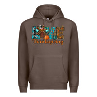 Coffee love thanksgivings turkey Premium Hoodie - RanaPortraitStore