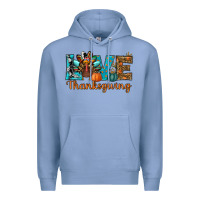 Colony Blue love thanksgivings turkey Premium Hoodie - RanaPortraitStore