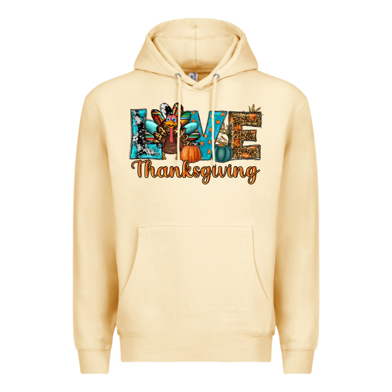 Love Thanksgivings Turkey Premium Hoodie by RanaPortraitStore | Teevron