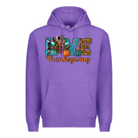 Purple love thanksgivings turkey Premium Hoodie - RanaPortraitStore
