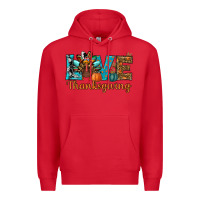 Red love thanksgivings turkey Premium Hoodie - RanaPortraitStore