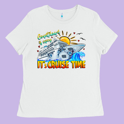 Countdown Is Over It's Cruise Time Ladies Tee Designed By Cowhidedigitalart