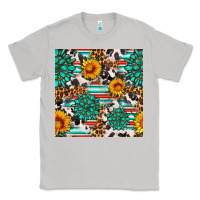 Moon Dust gemstone sunflower cowhide leopard seamles pattern Classic Tee - FaDigitalArtStudio