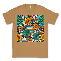 Toasted Coconut gemstone sunflower cowhide leopard seamles pattern Classic Tee - FaDigitalArtStudio