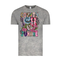 Cloud Rock country music junkie Vintage Tee - CowhideDigitalArt