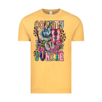 Vintage Mustard country music junkie Vintage Tee - CowhideDigitalArt