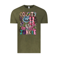 Vintage Olive country music junkie Vintage Tee - CowhideDigitalArt