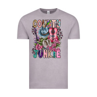 Vintage Zinc country music junkie Vintage Tee - CowhideDigitalArt