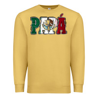 Antique Gold Mexican Flag Papá Premium Sweatshirt - Jasminsmagicworld
