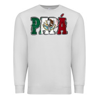 Dove Grey Mexican Flag Papá Premium Sweatshirt - Jasminsmagicworld