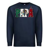 Navy Mexican Flag Papá Premium Sweatshirt - Jasminsmagicworld