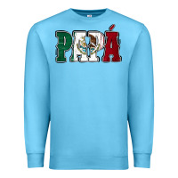 Ocean Blue Mexican Flag Papá Premium Sweatshirt - Jasminsmagicworld
