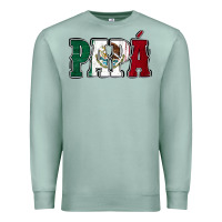 Seafoam Mexican Flag Papá Premium Sweatshirt - Jasminsmagicworld