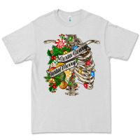 Dove Grey sorta merry sorta scary chest Premium Tee - FaDigitalArtStudio