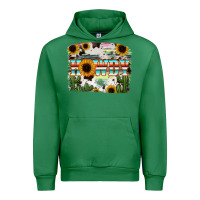 Emerald Howdy Serape And Sunflower Urban Hoodie - RanaPortraitStore