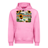 Fuchsia Pink Howdy Serape And Sunflower Urban Hoodie - RanaPortraitStore