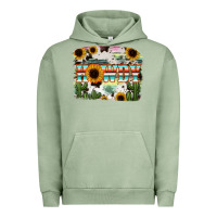 Pigment Oil Green Howdy Serape And Sunflower Urban Hoodie - RanaPortraitStore
