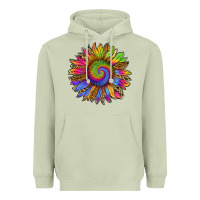 Matcha tie dye sunflower Heavyweight Hoodie - RanaPortraitStore
