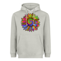 Moon Dust tie dye sunflower Heavyweight Hoodie - RanaPortraitStore