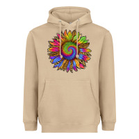 Mushroom tie dye sunflower Heavyweight Hoodie - RanaPortraitStore