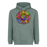 Sage tie dye sunflower Heavyweight Hoodie - RanaPortraitStore