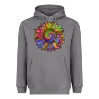 Storm tie dye sunflower Heavyweight Hoodie - RanaPortraitStore