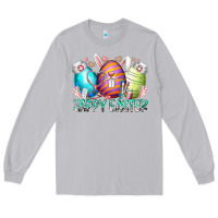 Moon Dust happy easter day eggs nurse Long Sleeve Tee - RacoonDesign