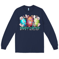 Happy Easter Day Eggs Nurse Long Sleeve Tee | Teevron