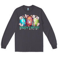 Smoke happy easter day eggs nurse Long Sleeve Tee - RacoonDesign