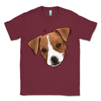 Burgundy Jack Russel Classic Tee - Jasminsmagicworld