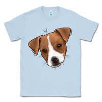 Dusty Blue Jack Russel Classic Tee - Jasminsmagicworld