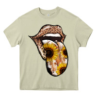 Mossy Leopard Sunflower Tongue Heavy Core Tee - Jasminsmagicworld