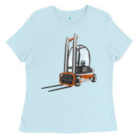 Baby Blue Forklift Ladies Tee - LillyAllenDesigns