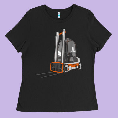 Forklift Ladies Tee Designed By Lillyallendesigns