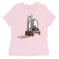 Bubblegum Pink Forklift Ladies Tee - LillyAllenDesigns
