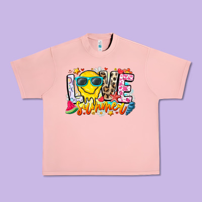 Love Summer Urban Heavy Tee Designed By Cowhidedigitalart