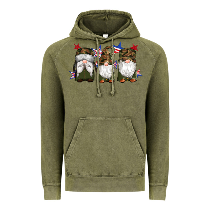 Military Gnomes Star Vintage Hoodie by Artiststas | Teevron