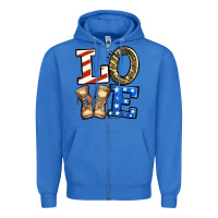 True Royal 4th of July Army Love Zipper Hoodie - Jasminsmagicworld