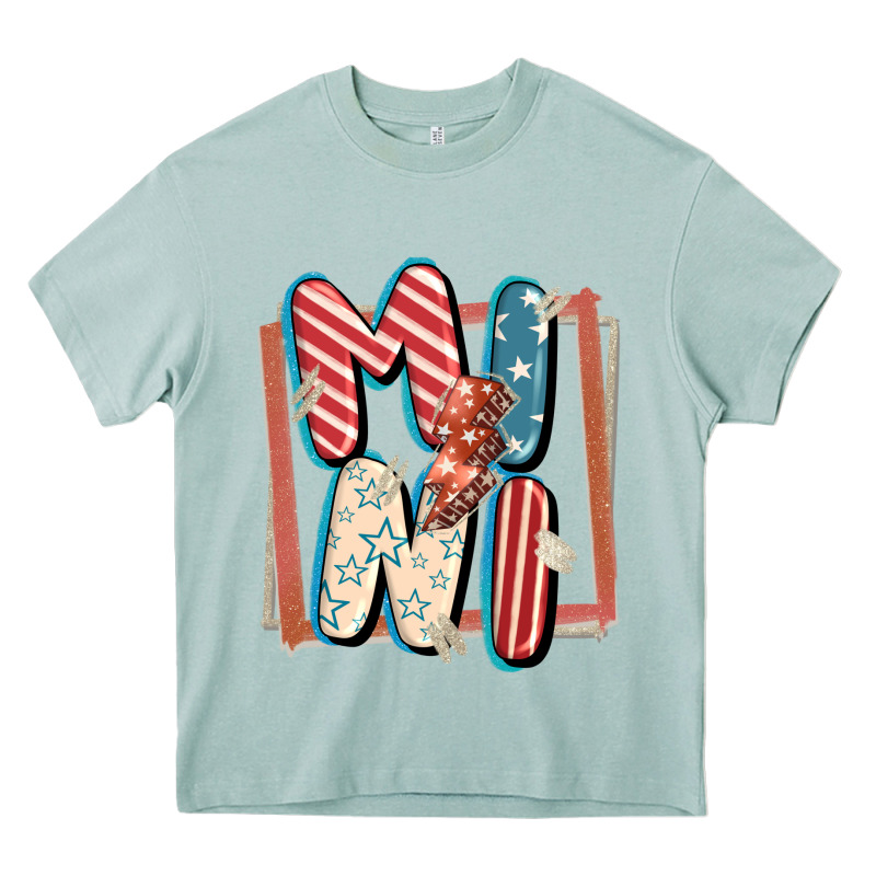 4th Of July Mini With Lightning Bolt Heavy Core Tee by FaDigitalArtStudio | Teevron