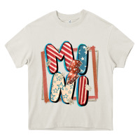 Cream 4th of July mini with lightning bolt Heavy Core Tee - FaDigitalArtStudio