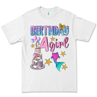 White birthday girl 4 Premium Tee - BundleAndBundleShop