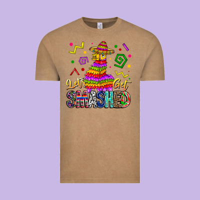 Let's Get Smashed Vintage Tee Designed By Cowhidedigitalart
