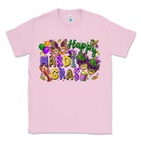Bubblegum Pink Happy Mardi Gras Classic Tee - FaDigitalArtStudio