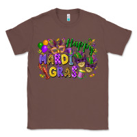 Chestnut Happy Mardi Gras Classic Tee - FaDigitalArtStudio