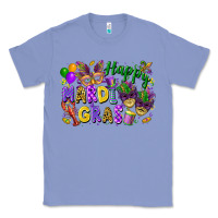 Colony Blue Happy Mardi Gras Classic Tee - FaDigitalArtStudio