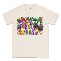 Natural Happy Mardi Gras Classic Tee - FaDigitalArtStudio