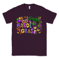 Plum Happy Mardi Gras Classic Tee - FaDigitalArtStudio